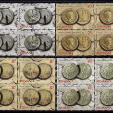 RO 2015 ,LP 2087 "Colectia BNR tezaure monetare II" ,serie bloc de 4 , MNH