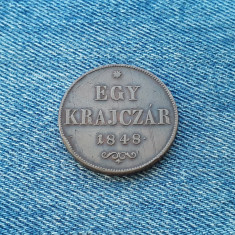 3n - 1 Egy Krajczar 1848 Ungaria / kreuzer foto