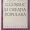 G. COSBUC SI CREATIA POPULARA de ADRIAN FOCHI , 1971