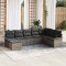 vidaXL Set de canapele pentru grădină cu pernă 8 pcs Gri Rattan poli 3345479
