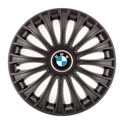 Set 4 Capace Roti, potrivite jantelor de R14, pentru BMW, model dino Negru foto