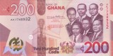 Bancnota Ghana 200 Cedis 2022 - P51b UNC ( vezi descriere )