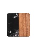 Suport pahare SanDonna 891W Negru, patrat, 10 x 10 cm