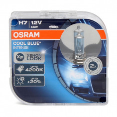 Set 2 Buc Bec Osram H7 12V 55W PX26d Cool Blue Intense CBI Xenon Look 4200K +20% 64210CBI-HCB