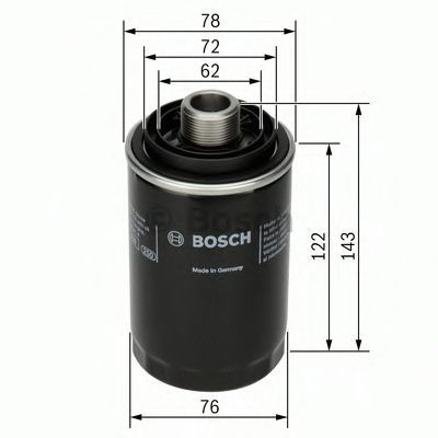 Filtru ulei VW EOS (1F7, 1F8) (2006 - 2016) BOSCH F 026 407 080 foto