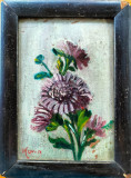 Gheorghe Maria-&quot;Crizanteme&quot; (1942/1943), pictor albaiulian, Flori, Ulei, Art Deco