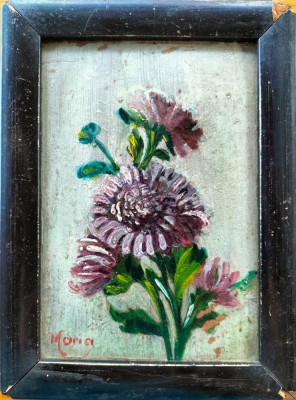 Gheorghe Maria-&amp;quot;Crizanteme&amp;quot; (1942/1943), pictor albaiulian foto