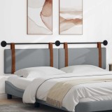 vidaXL Cap de pat suspendat Gri deschis 210 x 55 x 5 cm PU antic 42031543