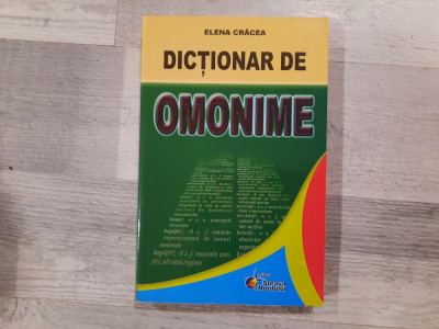 Dictionar de omonime de Elena Cracea foto