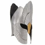 Coif cavaler medieval, fantezie, jocuri roluri, argintiu, otel