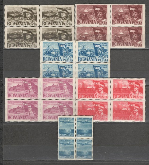 Romania.1947 1 Mai-Ziua muncii bloc 4 YR.119