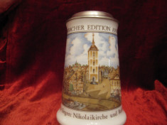 HALBA POTELAN KROMBACHER PILS ANUL 1990 CU CAPAC ZINC 20.5 CM foto