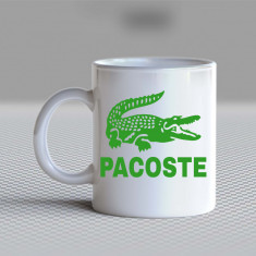 Cană personalizată "Pacoste" Verde interior