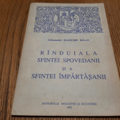 RINDUIALA SFINTEI SPOVEDAII si a SFINTEI IMPARTASANII - Ioanichie Balan - 1992