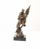 Cupidon si Psyche - statueta din bronz pe soclu din marmura YY-55, Religie
