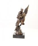 Cupidon si Psyche - statueta din bronz pe soclu din marmura YY-55