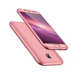 Cumpara ieftin Husa Samsung Galaxy J7 2017, FullBody MyStyle Rose-Gold, acoperire completa 360 grade cu folie de protectie gratis