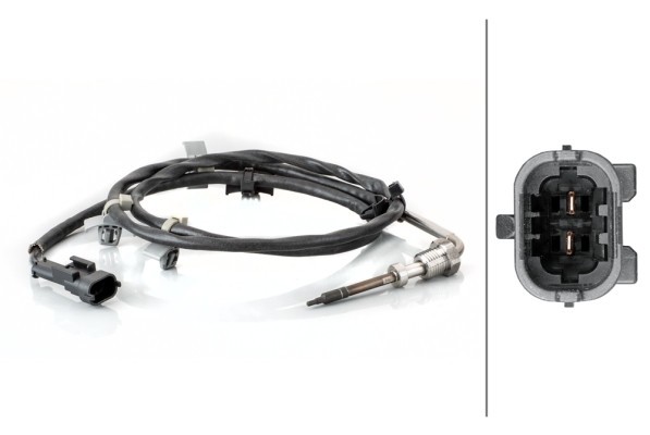 HELLA 6PT 014 494-611 Senzor, temperatura gaze evacuare