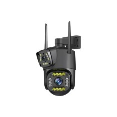 Camera Supraveghere IP Dubla, Inteligenta 360, 4K, 8 MP. 1080P, Wi-Fi/conexiune fir, Zoom Optic 10X