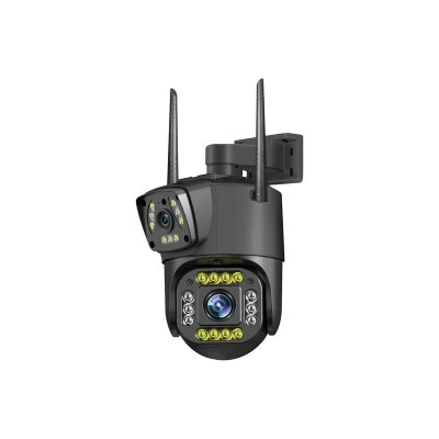 Camera Supraveghere IP Dubla, Inteligenta 360, 4K, 8 MP. 1080P, Wi-Fi/conexiune fir, Zoom Optic 10X foto