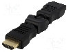 Cablu {{Tip cablu de conectare}}, HDMI mufa, HDMI mufa mobila 360&deg;, {{Lungime cablu}}, {{Culoare izola&amp;#355;ie}}, LOGILINK - AH0012