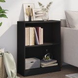 VidaXL Bibliotecă, negru, 60x24x76 cm, lemn compozit