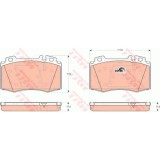 Set placute frana Trw GDB1454, parte montare : punte fata