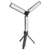 Lampa LED Mutifunctionala Pliabila cu Trepied, 4 niveluri de putere si 3 moduri de iluminare, incarcare USB, Neagra Negru Nu 384 lm