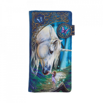 Portofel embosat zana si unicorn Fairy Whispers - Lisa Parker 19 cm foto