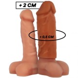 Extensie de penis din silicon lichid Virilxl V3 maro