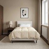 vidaXL Pilotă de vară Patos Crem 135 x 220 cm Microfibră 42025982