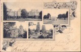 CP521N Gruss aus Karlburg postcard circulated Oroszv&aacute;r Brass&oacute; Nagyszeben Marosv&aacute;s&aacute;rhely