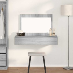 vidaXL Masă de Machiaj cu sertar Gri 100 x 40 x 70 cm Lemn compozit 865213