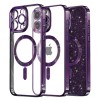 Husa pentru iPhone 13 Pro - Techsuit Luxury Glitter MagSafe - Deep Purple