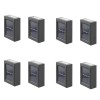 Set 8 aplice cu incarcare solara si lumina LED, prindere in perete, autonomie 8h, lumina calda
