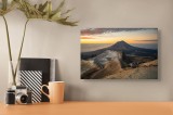 Tablou Canvas Silueta Vulcan la Apus Artă Naturală, 39 x 26 cm, CMCLASS