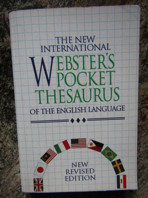 he New International Webster&amp;#039;s Pocket Thesaurus of the English Language foto