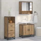 vidaXL Set de mobilier pentru baie cu sertar 3 pcs stejar artizanal 3402445