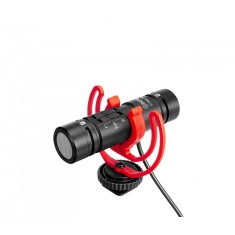 Microfon Boya MM1 Pro unidirectional, Super-Cardioid condensator cu cap dublu