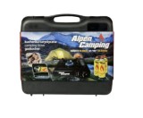Aragaz Camping Portabil Gaz Butan + 3 Cartuse Alpen Camping, Aprindere Piezo, 2200W, Autonomie 90min, Siguranta