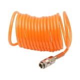 Furtun aer comprimat spiralat 5m, &Oslash; 5mm, cupla rapida 1/4