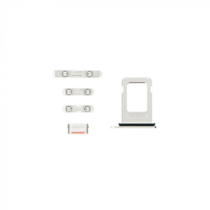 Set butoane iPhone 12 mini albe, aftermarket