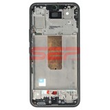 Carcasa Mijloc Samsung Galaxy A54 5G A546 Neagra, Butoane Volum+Power, Bulk