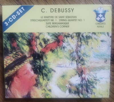 Debussy &amp;ndash; String Quartet No. 1, Suite Bergamasque, Children&amp;#039;s Corner [ 3 x CD ] foto