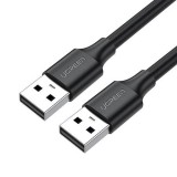 Cablu pentru transfer de date UGREEN US102, 2x USB 2.0, 3m, 137680, Negru
