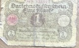 BNKSTR01DE Bancnotă Germania - 1 Mark 1920, Darlehnskassenschein, perioada timpurie Weimar / Inflație