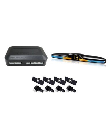 Senzori parcare cu display LED PK-666 tip OEM de 16.5mm Argintiu