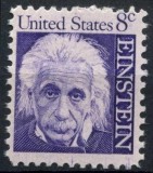 SUA 1966 - Uzual 8c, Einstein, personalități, neuzat