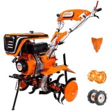 Ruris 651KSD - Motosapa General Engine - 6 CP 800-1000 mm 3 viteze (2 inainte + 1 inapoi) motorina roti cauciuc rarita roti metalice