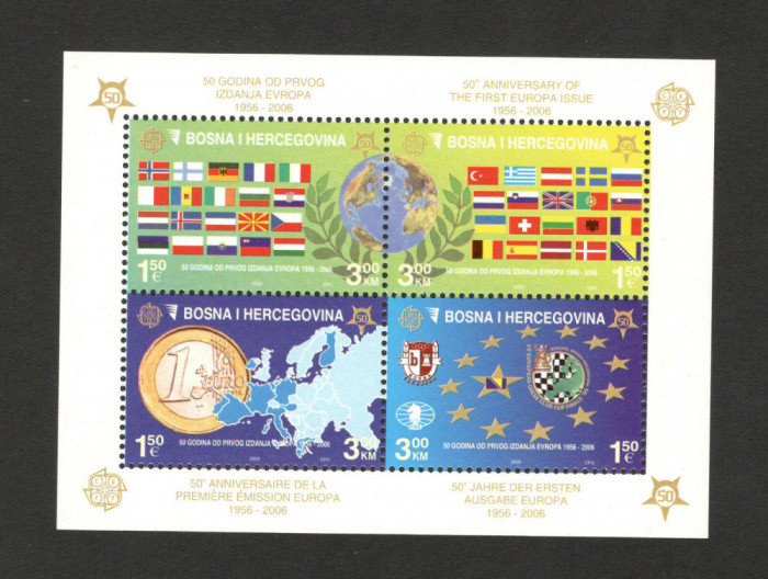 Bosnia Herzegovina 2005 - Europa, CEPT, bloc neuzat